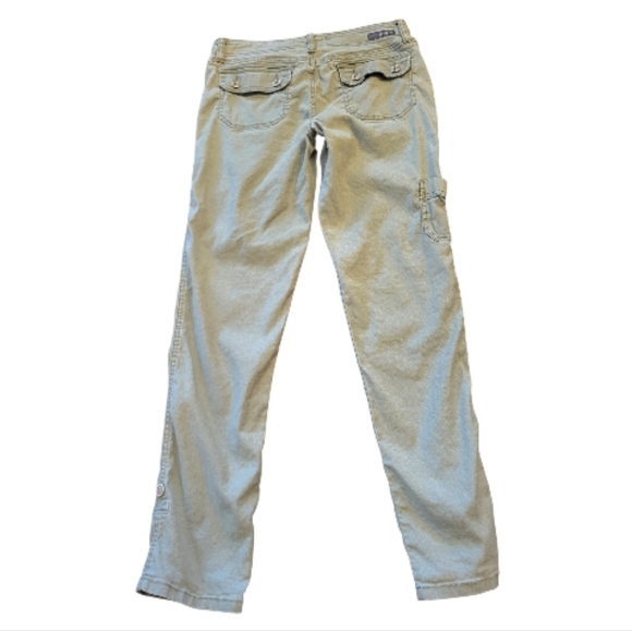 Anthropologie Level 99 Women's Green Cargo Pants - Size 25 - Picture 2 of 8